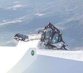 Snö, pistmaskin